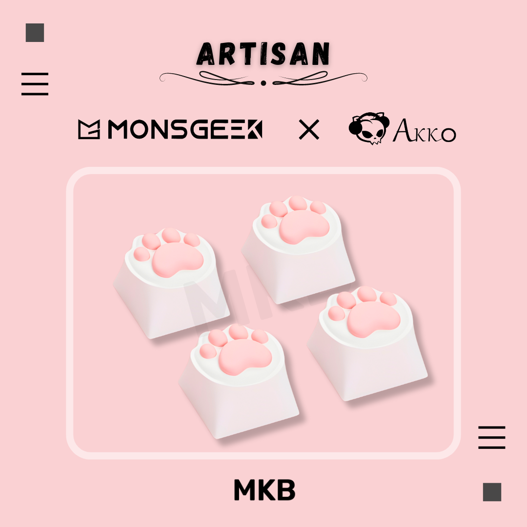 Monsgeek x Akko Cat Paw & Corgi Butt 4 in 1 Artisan
