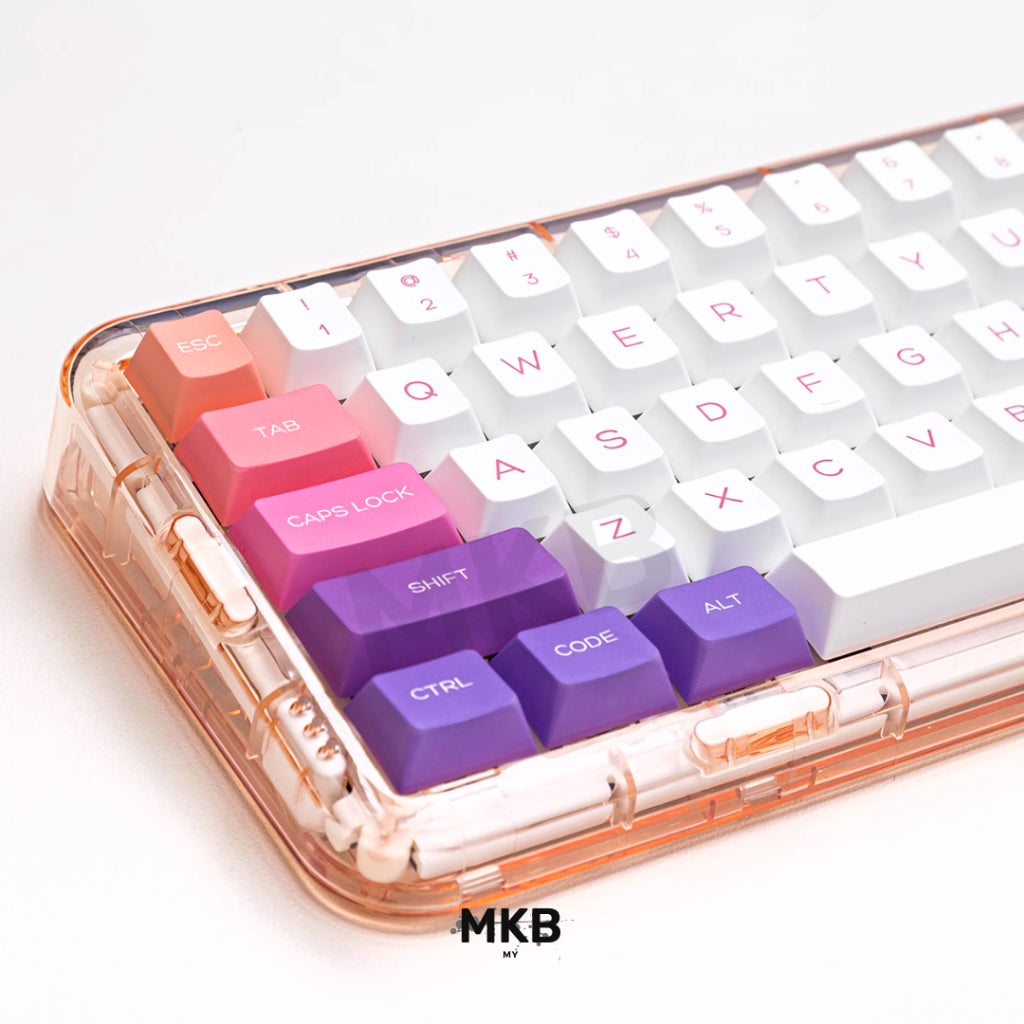 Alpine PBT Keycap Set on a keyboard