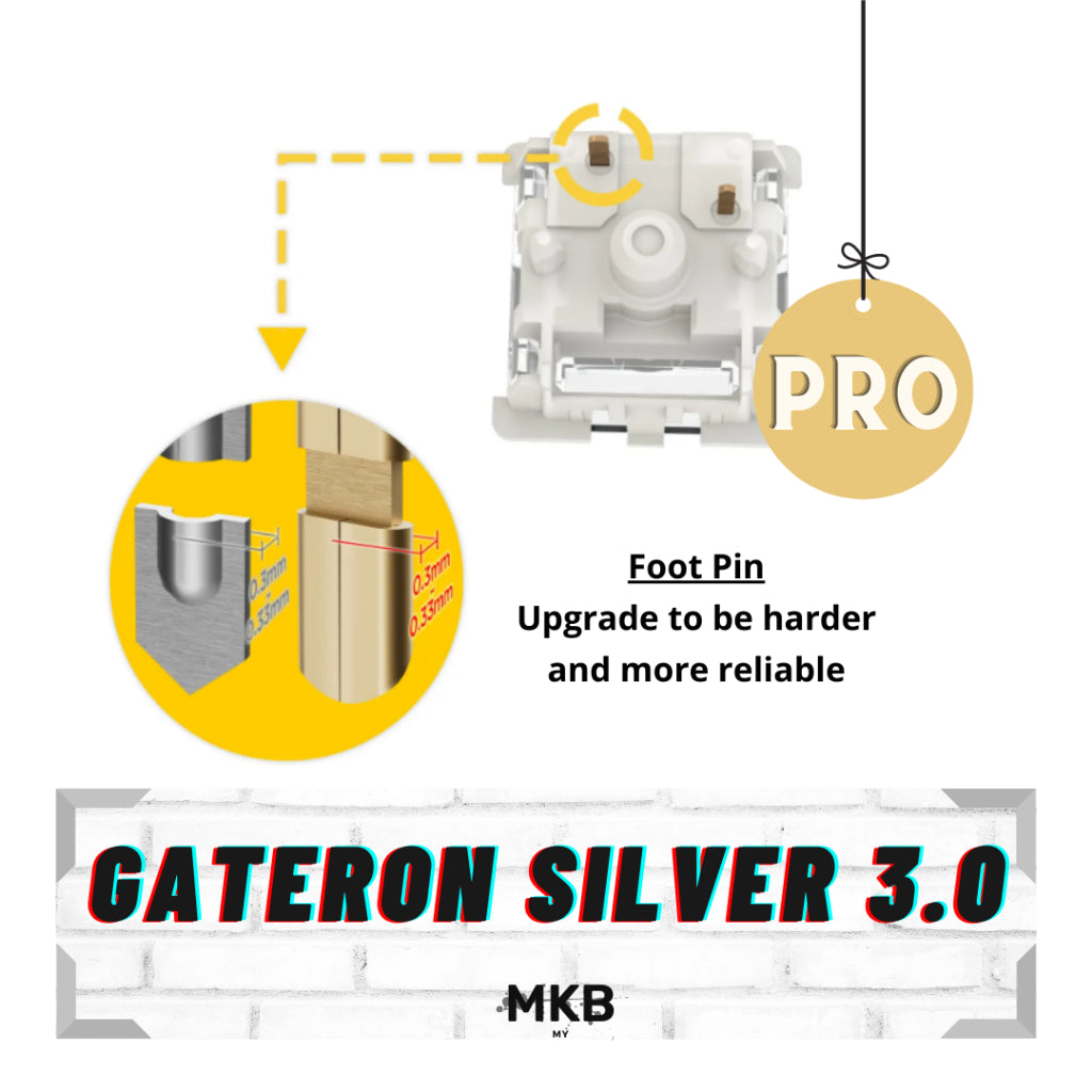 Gateron G Pro 3.0 Silver