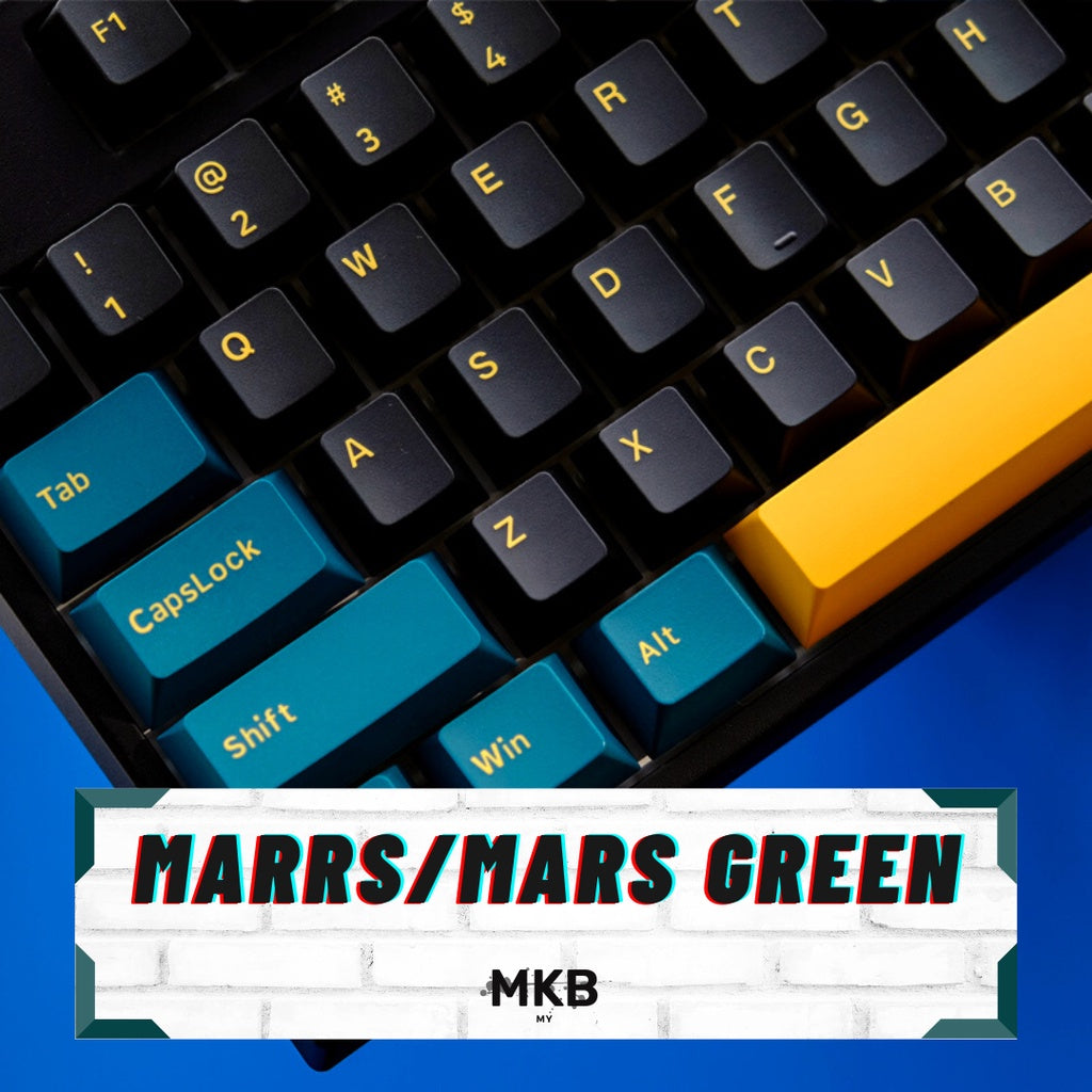 Marrs Green PBT Double Shot Keycap Set