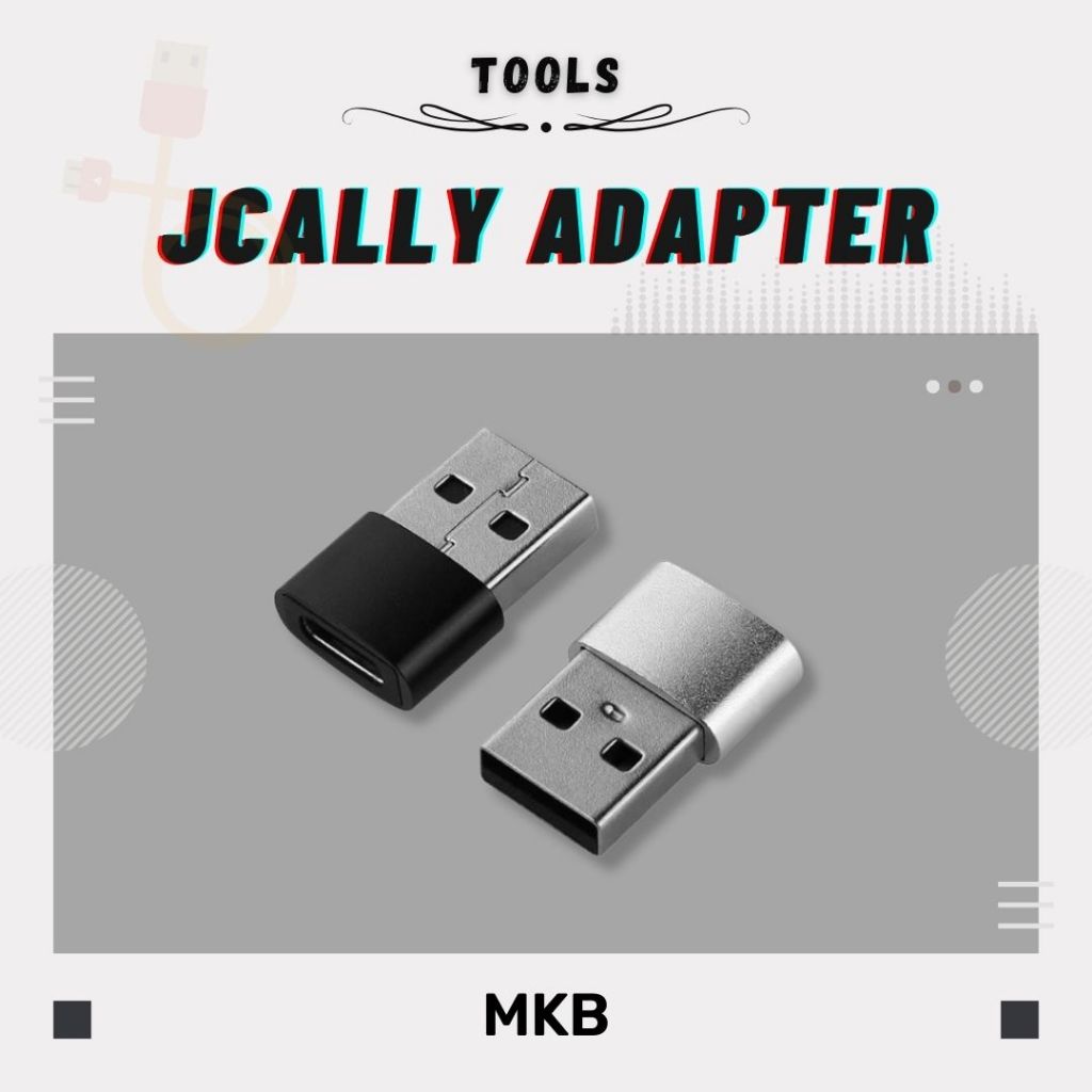 JCALLY USB-A to Type-C Adapter