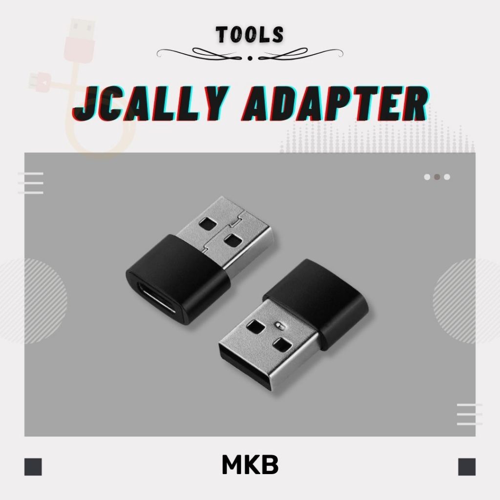 JCALLY USB-A to Type-C Adapter