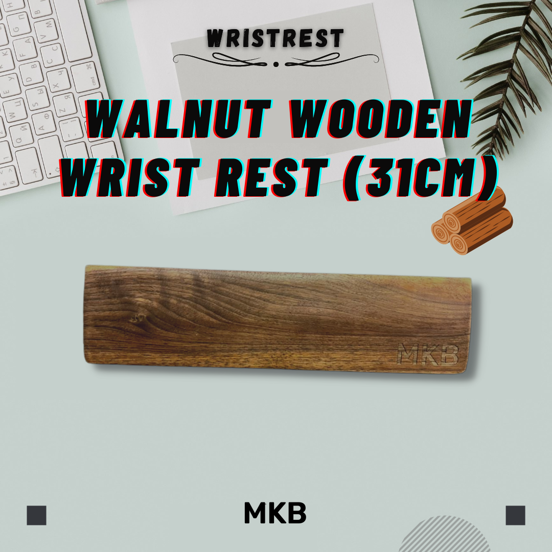MKB Walnut Wooden/Japanese Muji Wood Wrist Rest