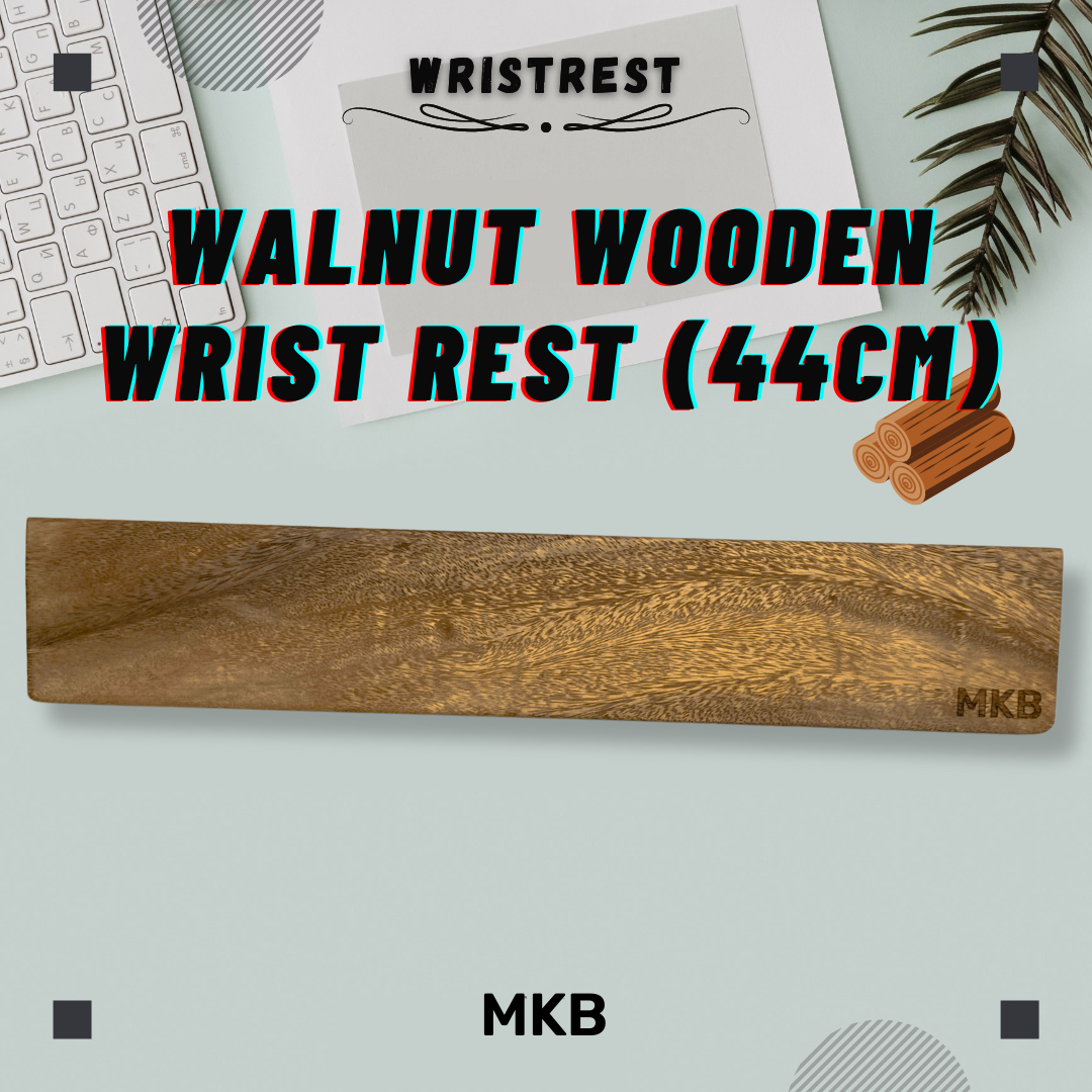 MKB Walnut Wooden/Japanese Muji Wood Wrist Rest