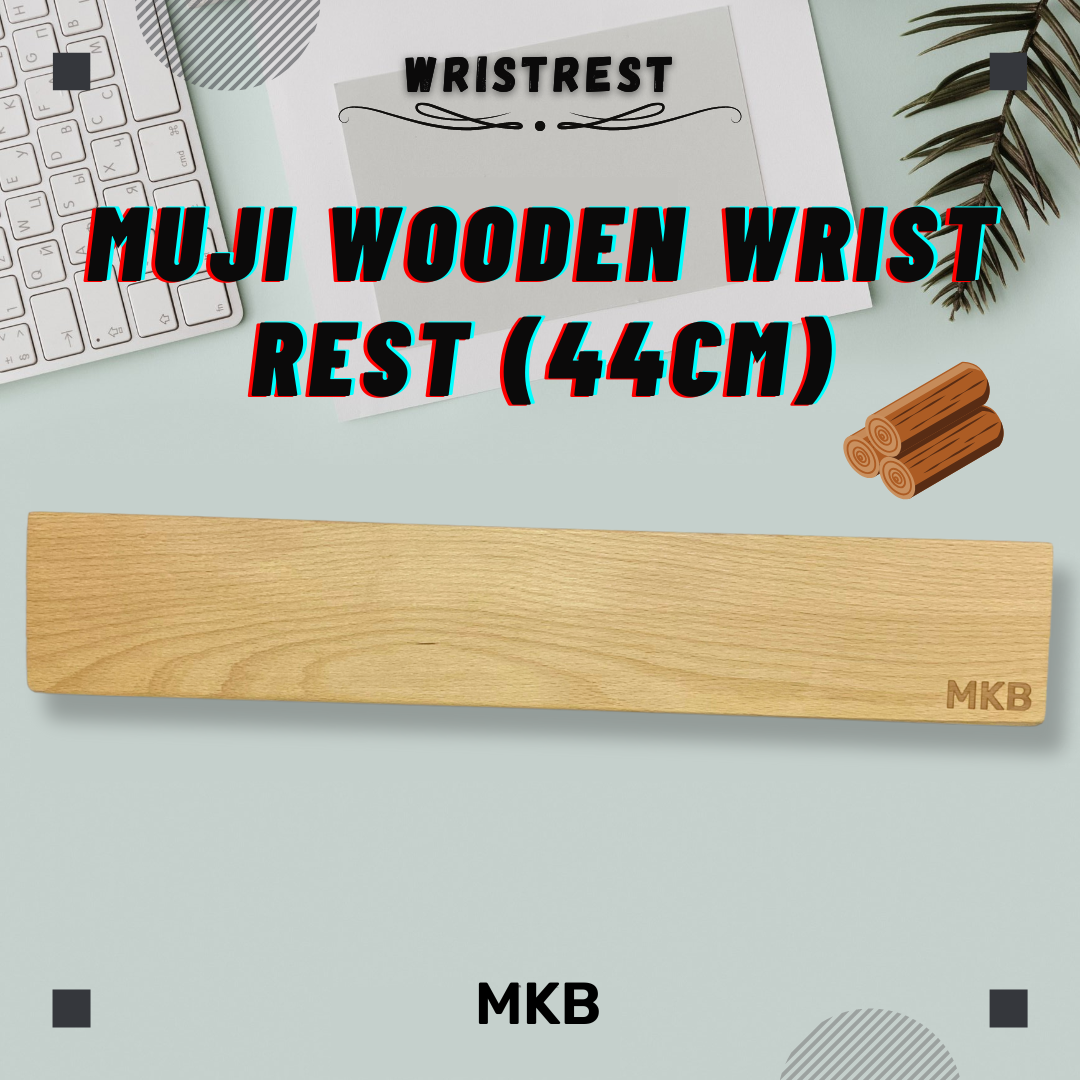 MKB Walnut Wooden/Japanese Muji Wood Wrist Rest