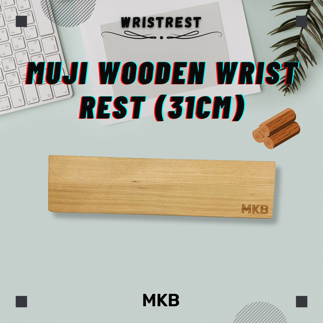 MKB Walnut Wooden/Japanese Muji Wood Wrist Rest