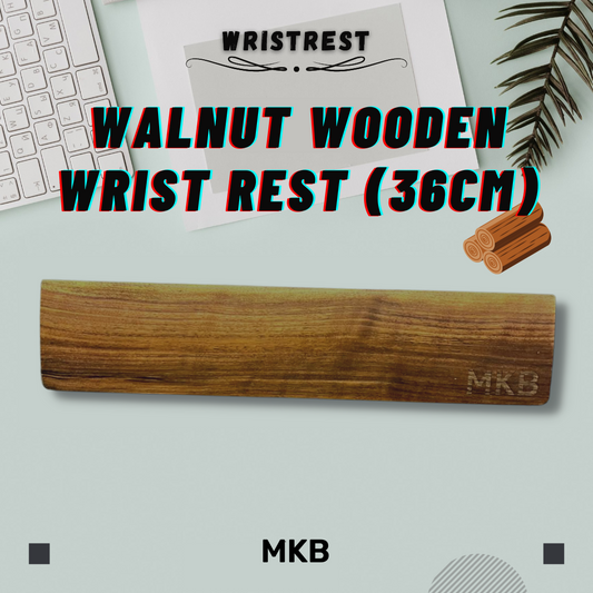 MKB Walnut Wooden/Japanese Muji Wood Wrist Rest