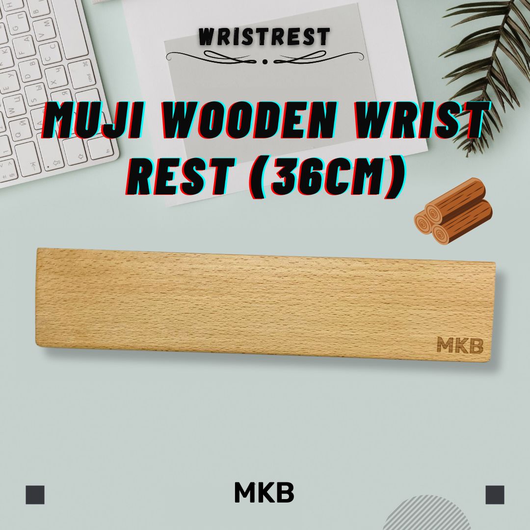 MKB Walnut Wooden/Japanese Muji Wood Wrist Rest