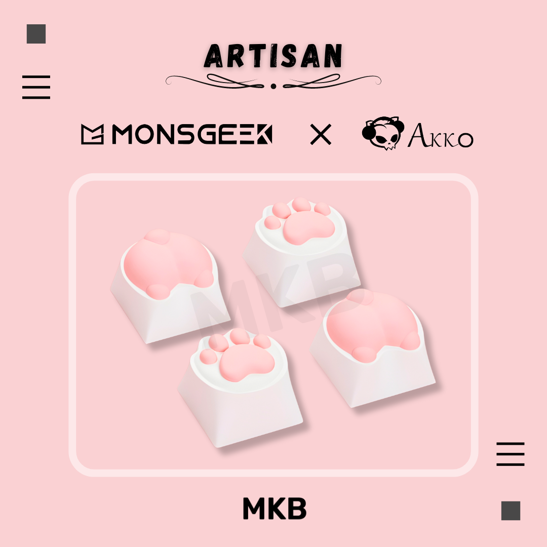Monsgeek x Akko Cat Paw & Corgi Butt 4 in 1 Artisan