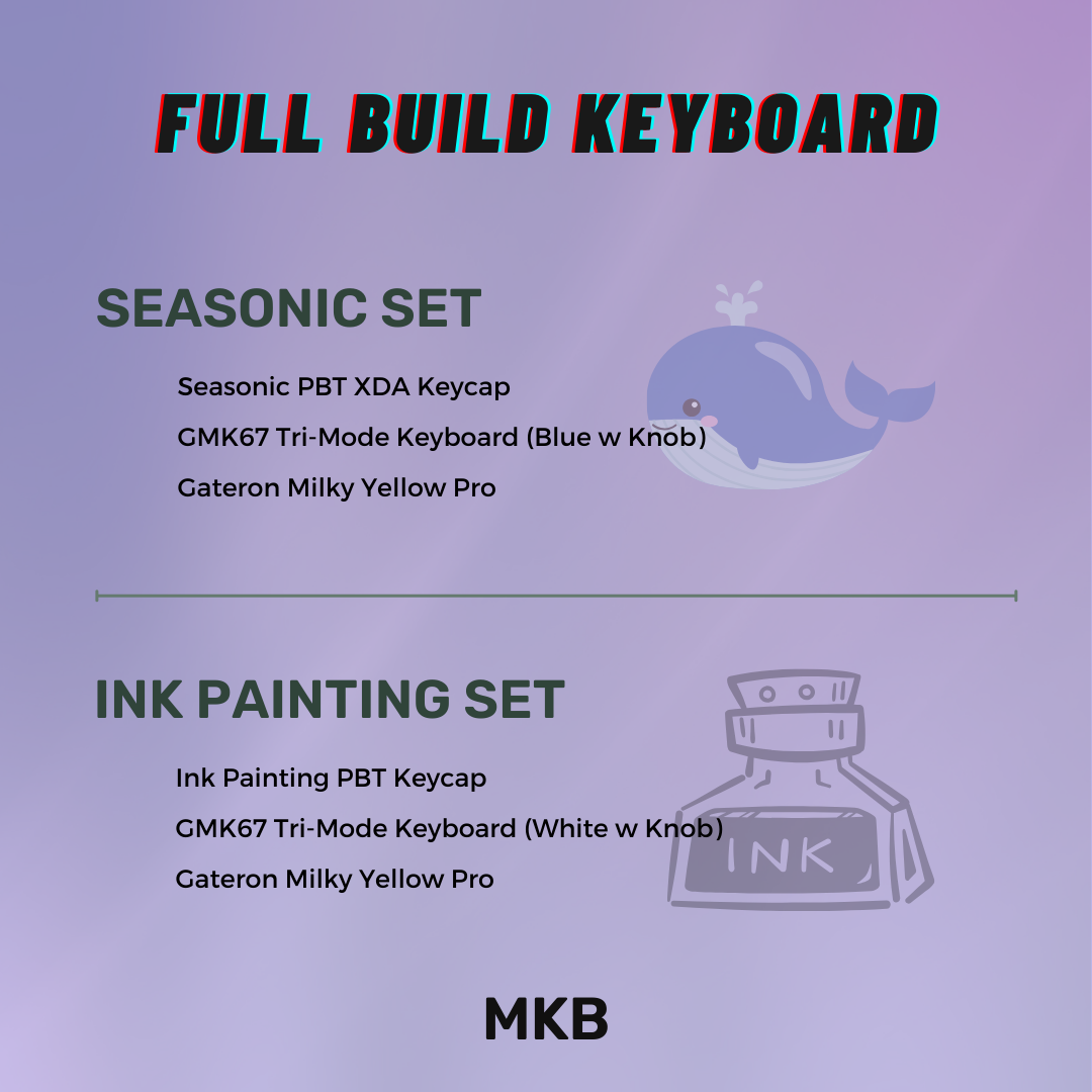 GMK67 Ink Painting (Full Build)