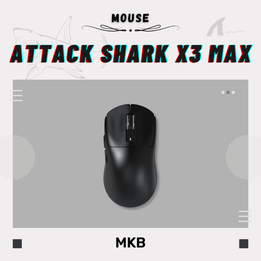 Attack Shark X3 comes with a 2.4GHz wireless receiver for ultra-low-latency gaming and fast response times.
