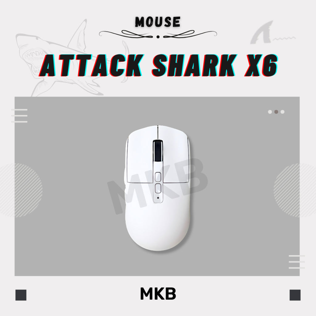 Attack Shark X6 with RGB lighting effects for an immersive gaming experience.
