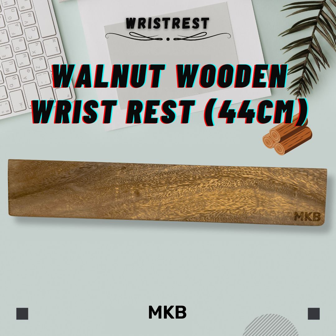 MKB Walnut Wooden/Japanese Muji Wood Wrist Rest