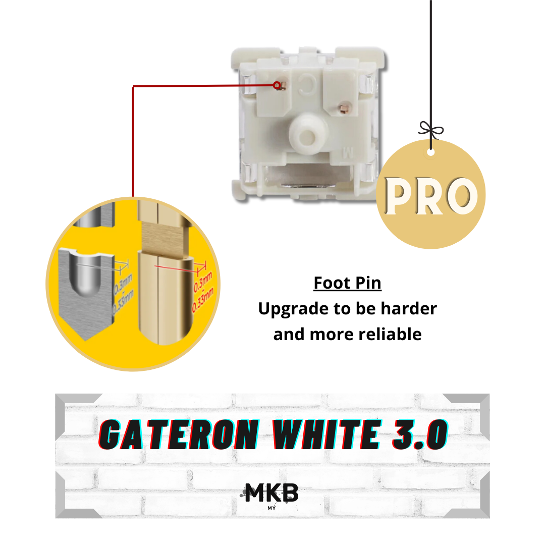 Gateron G PRO 3.0 White
