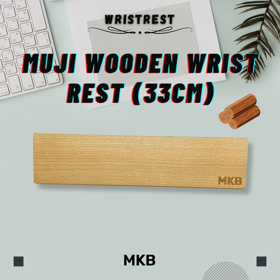 MKB Walnut Wooden/Japanese Muji Wood Wrist Rest