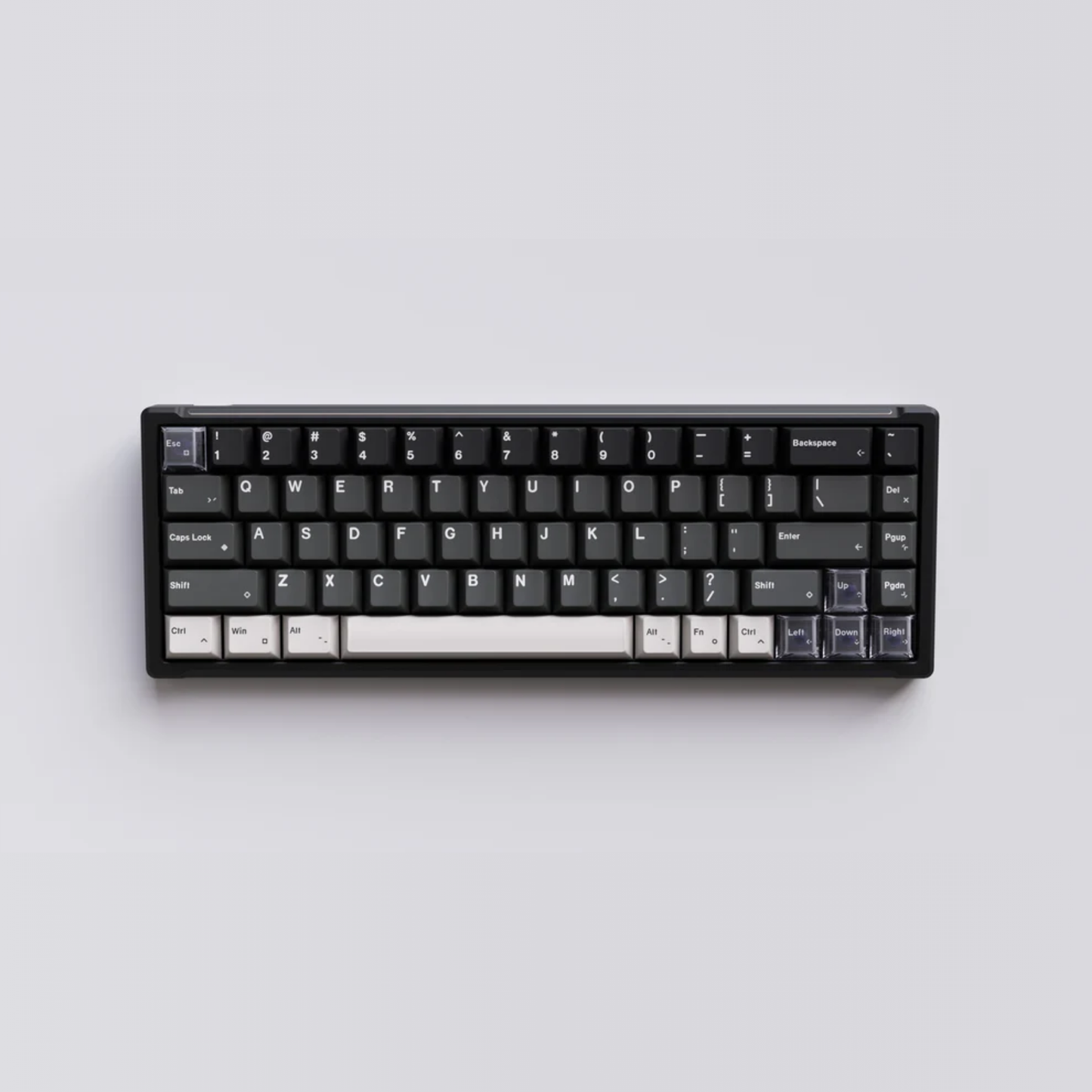 Close-up of Gateron Magnetic-Pro switches on the LUMINKEY Magger68 HE, designed for ultra-smooth keystrokes and rapid trigger response.