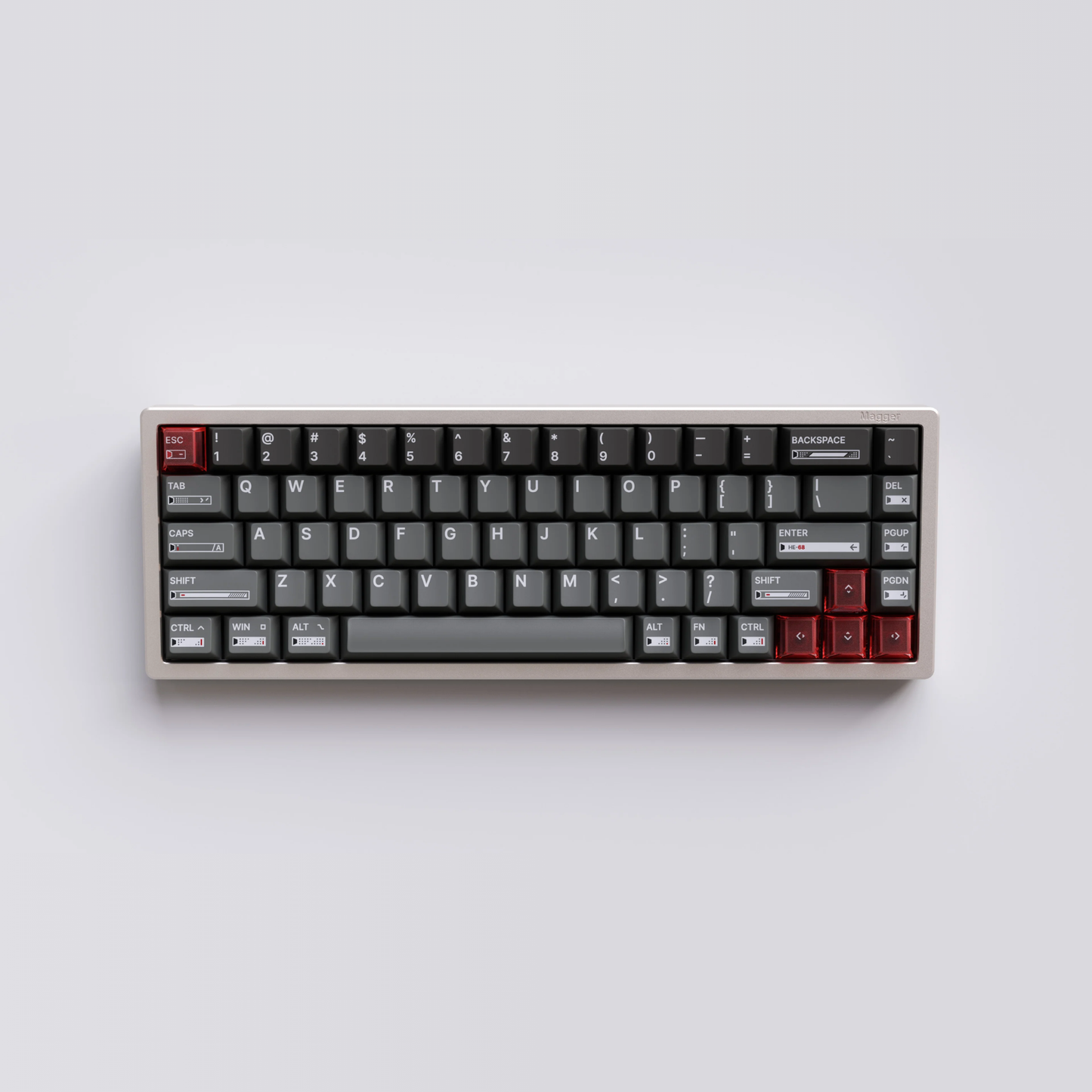Rapid Trigger functionality of the LUMINKEY Magger68 HE for ultra-responsive key inputs.