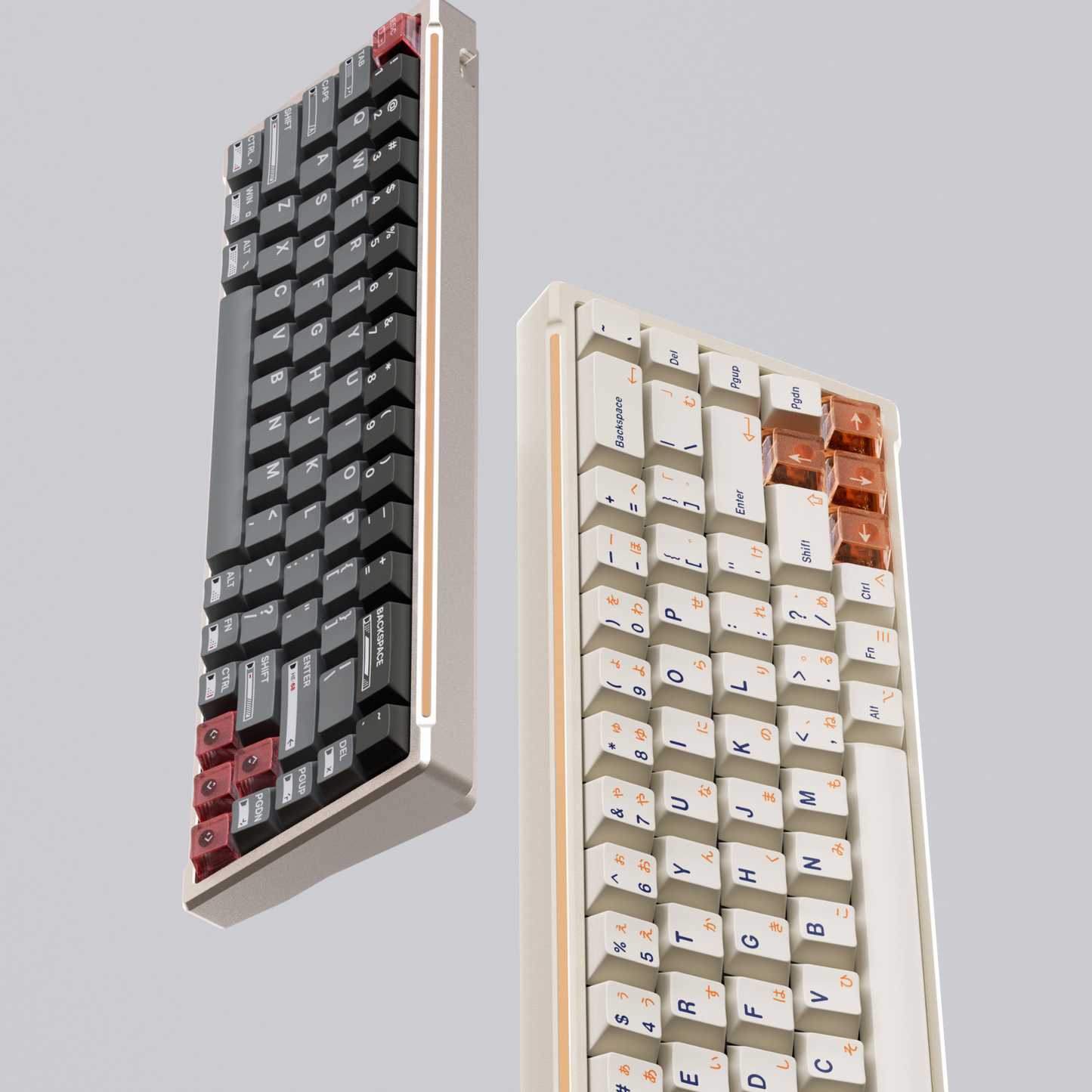 Top-down view of the LUMINKEY Magger68 HE, highlighting the custom keycap design by ALOHAKB.