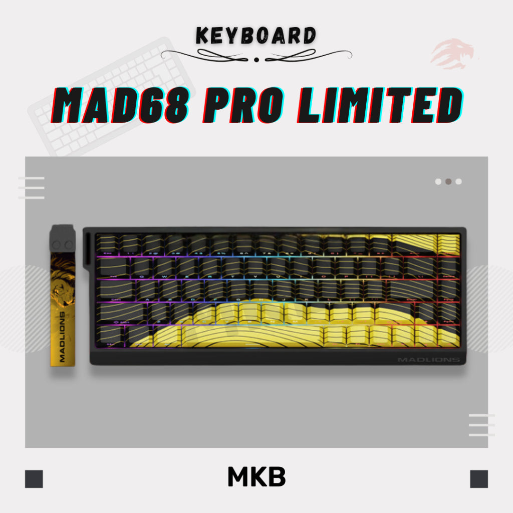 MADLIONS MAD60/MAD68 HE keyboard with hot-swappable switches, allowing for easy switch customization.