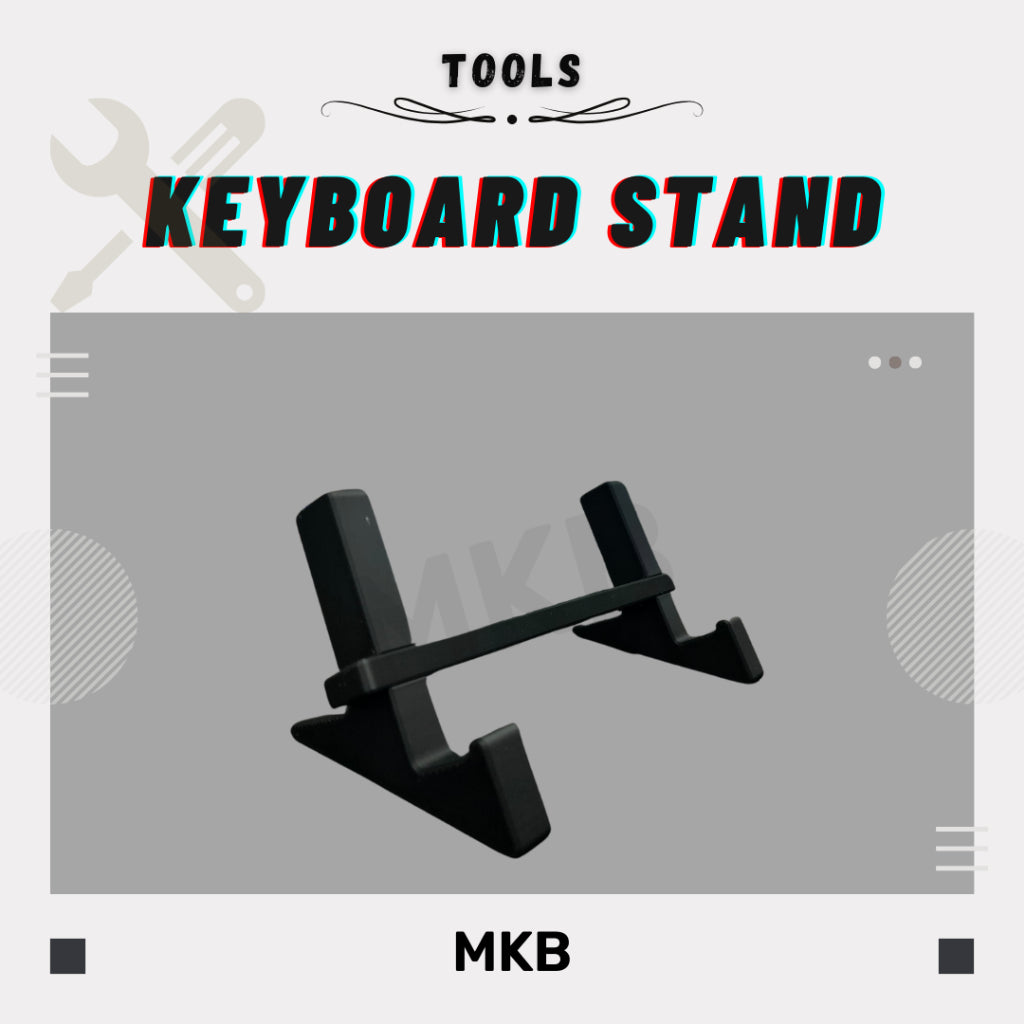 Front view of black MKB Keyboard Stand