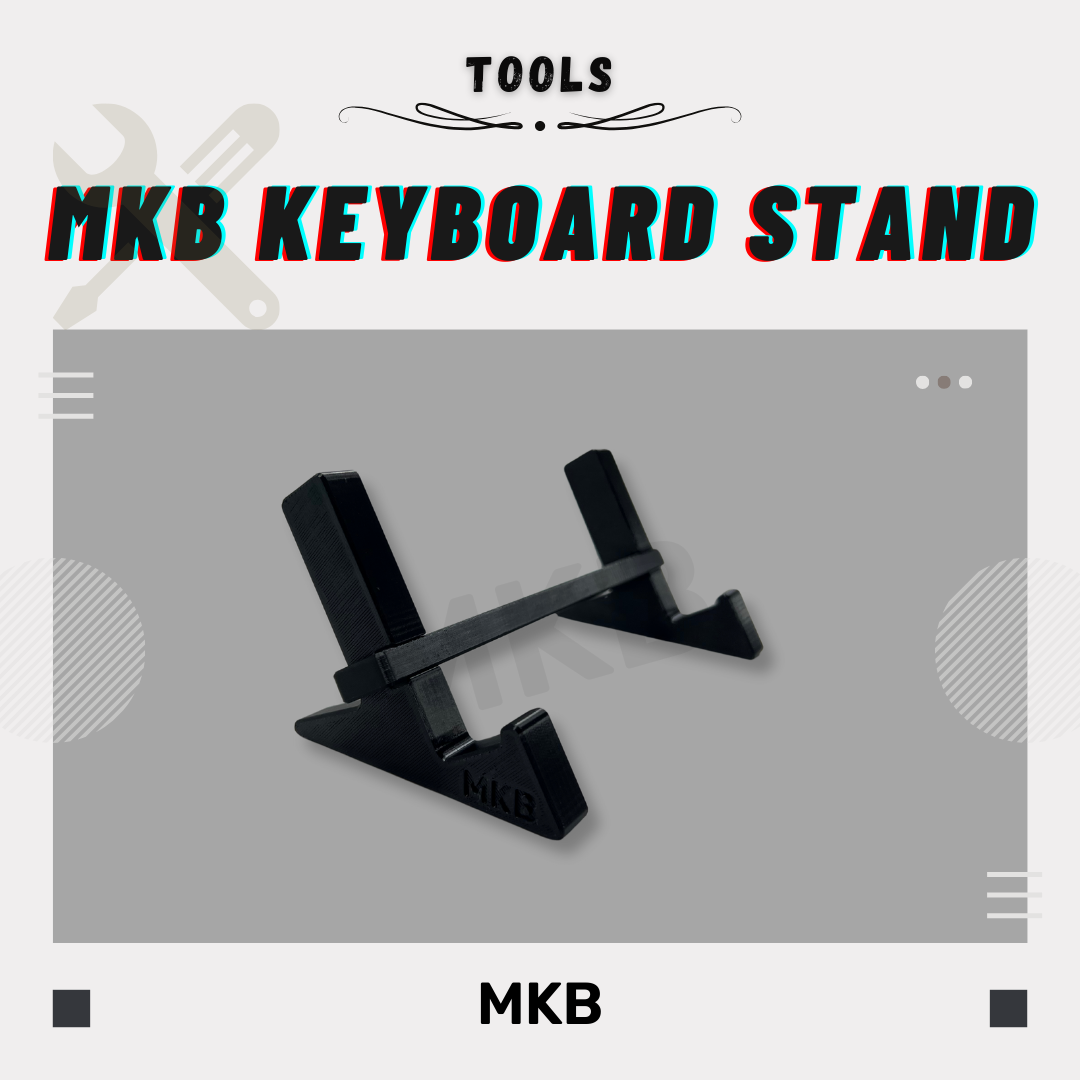 Side view of black MKB Keyboard Stand