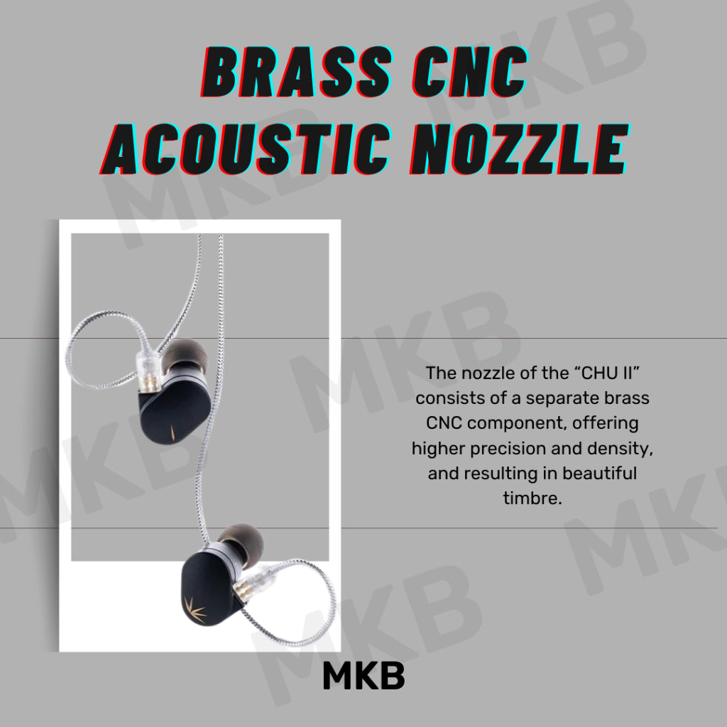 Moondrop CHU II earphones with 119dB sensitivity for clear and detailed audio output.