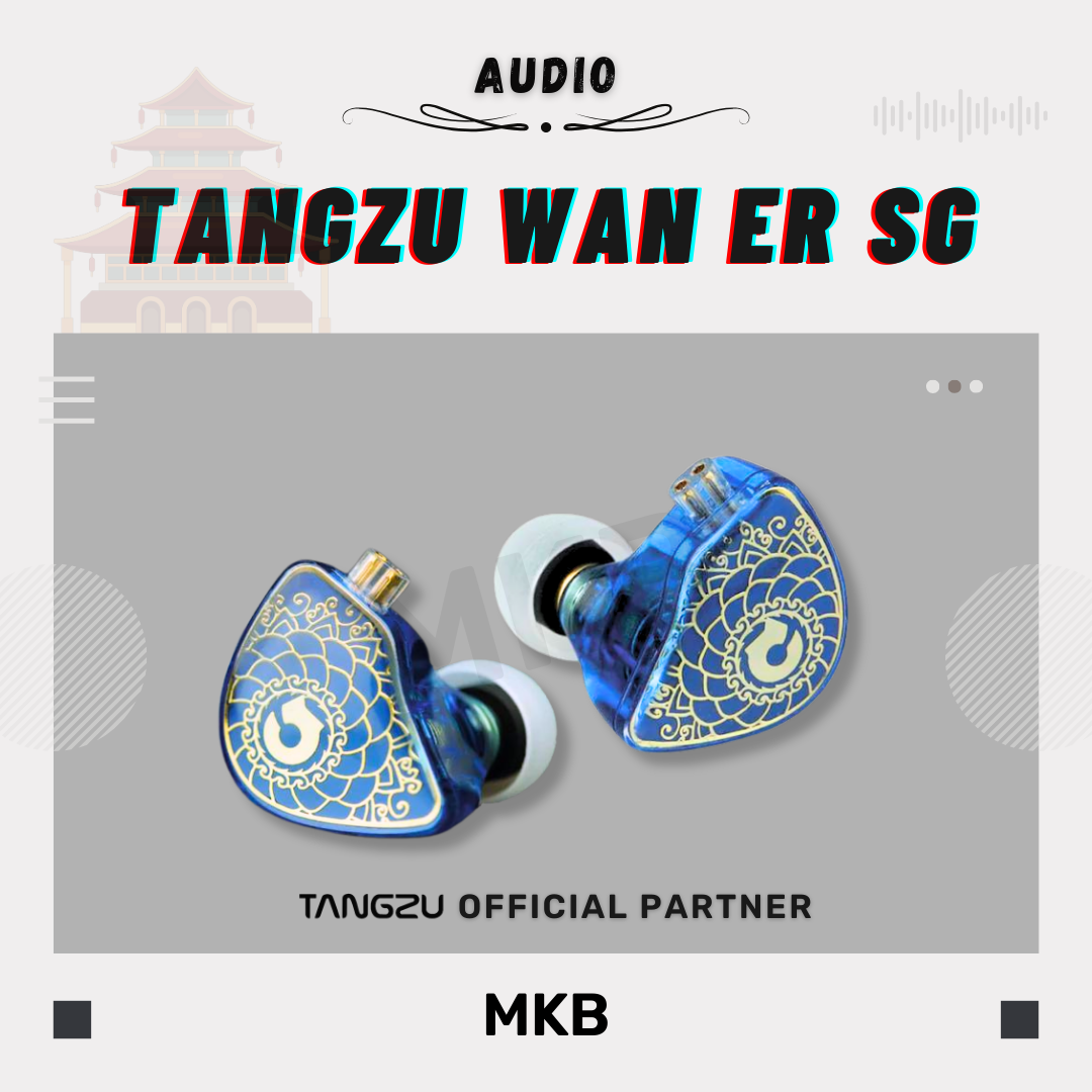 Side view of the Tangzu Wan'er S.G in blue, inspired by Indian culture, showcasing intricate design details and a premium metallic finish.