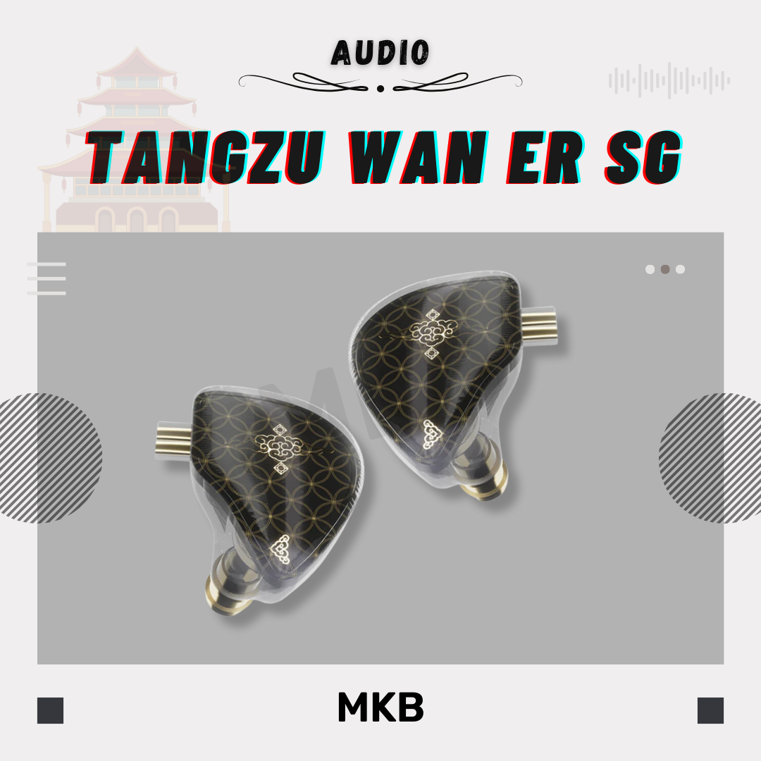 Tangzu Wan'er S.G earphones worn, demonstrating ergonomic fit and comfort.