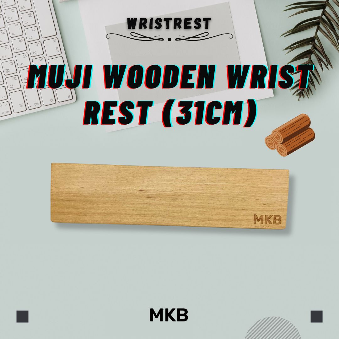 MKB Walnut Wooden/Japanese Muji Wood Wrist Rest