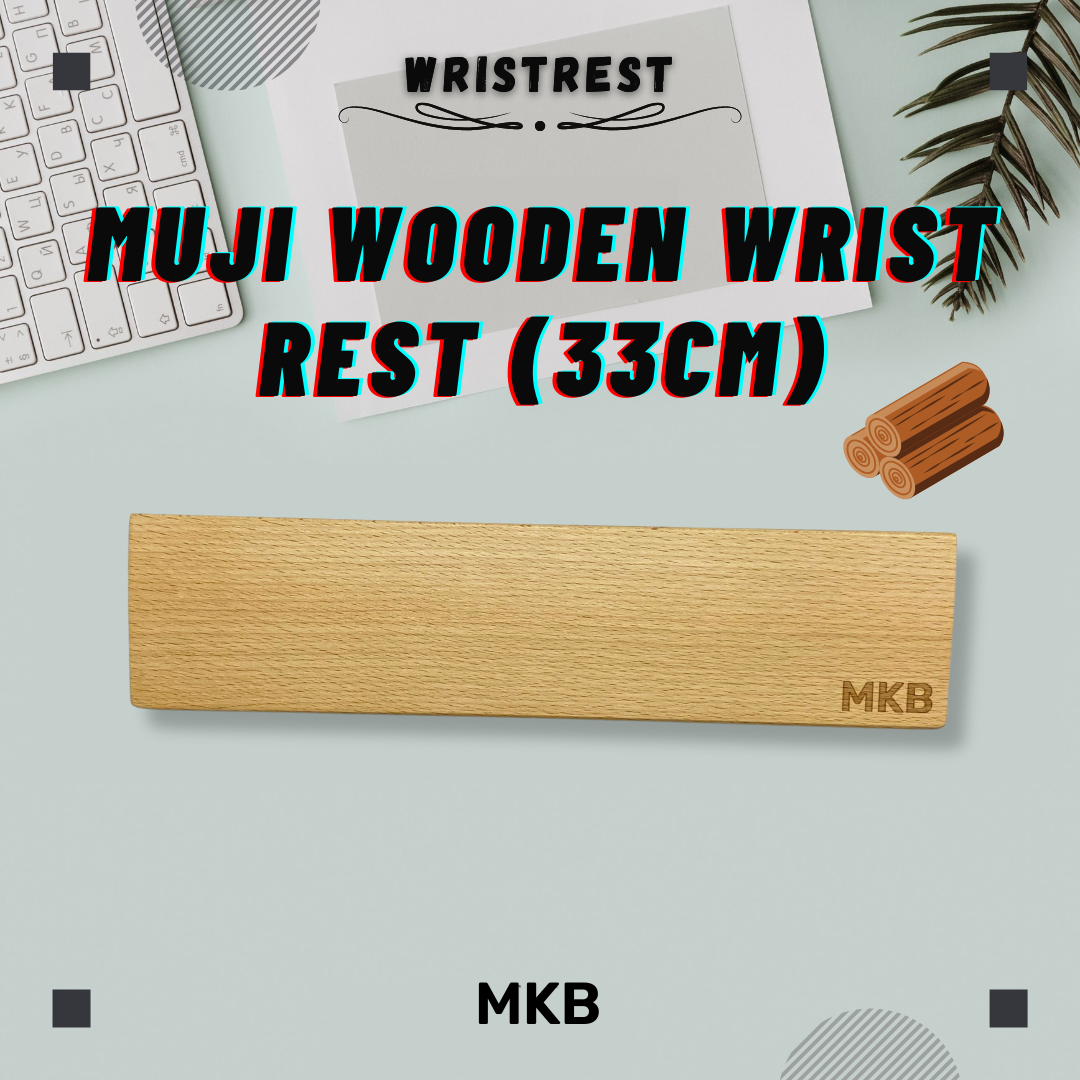 MKB Walnut Wooden/Japanese Muji Wood Wrist Rest