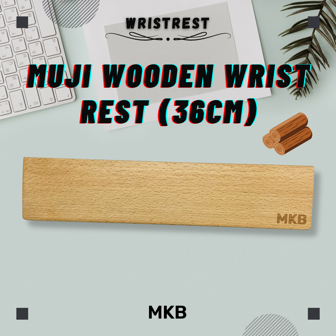 MKB Walnut Wooden/Japanese Muji Wood Wrist Rest