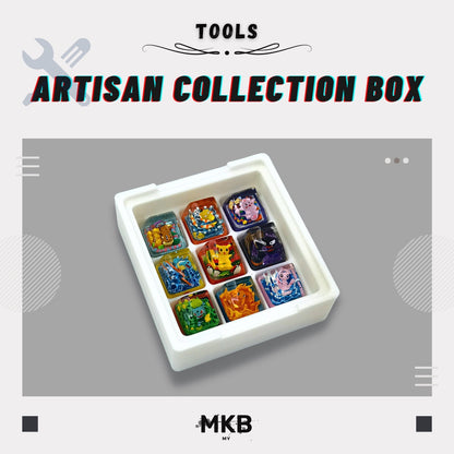 White artisan collection box filled with Pokemon artisan