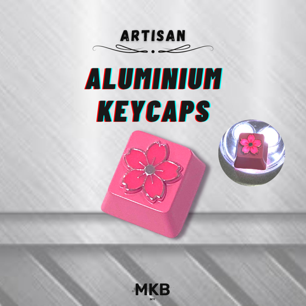 Pink Sakura Aluminium Keycap 