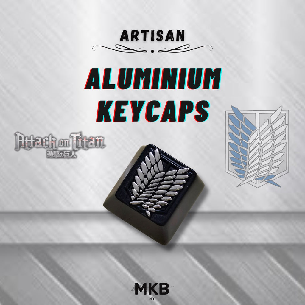Attack on Titan Wings of Freedom Logo Aluminium Keycap
