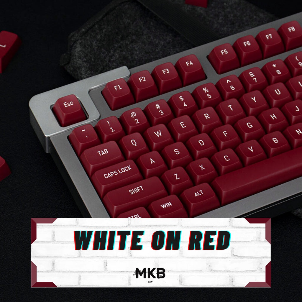 MSA White on Red