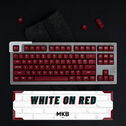 MSA White on Red