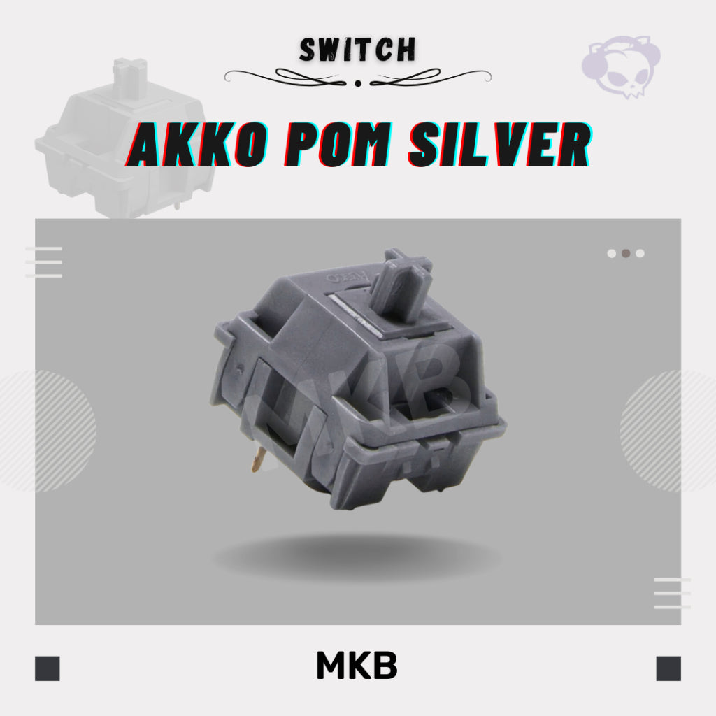 Akko POM Silver