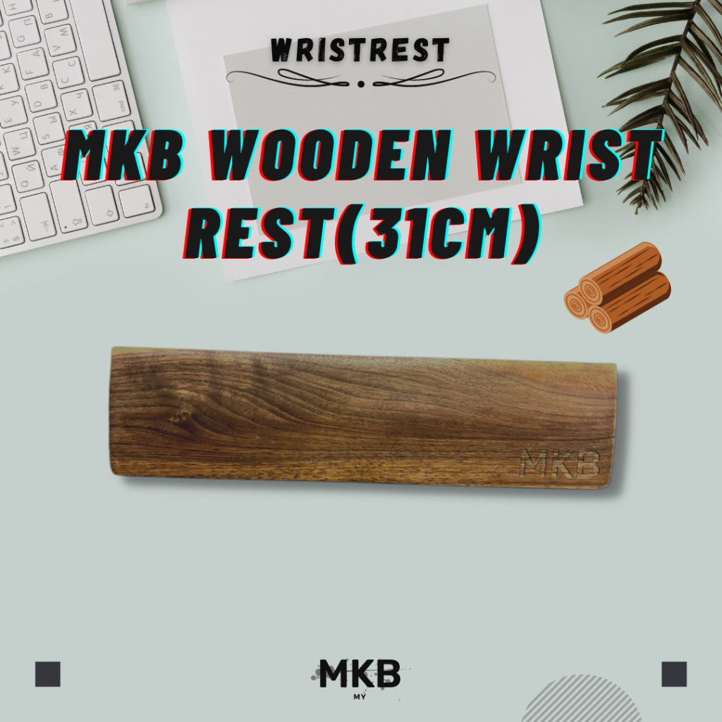 MKB Walnut Wooden Wrist Rest