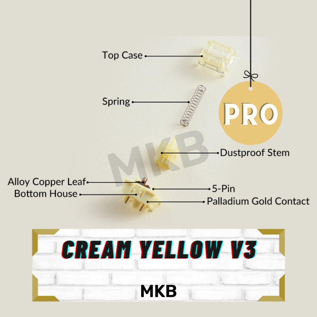 Akko Cream Yellow V3 Pro