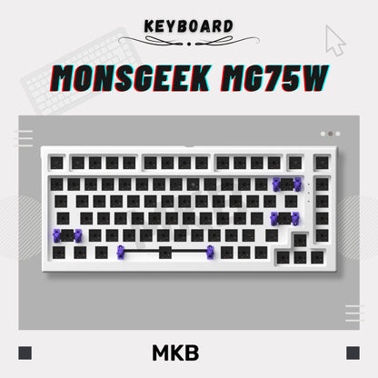 Monsgeek MG75W Wireless 75% Dual Mode Tray-mounted Hot-Swap Steel Plate