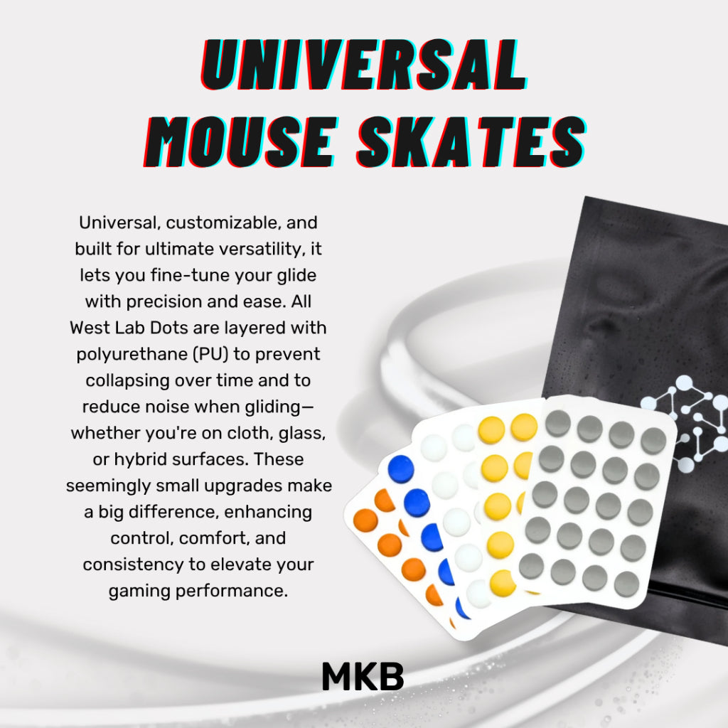 West Lab Dots Universal Mouse Skates