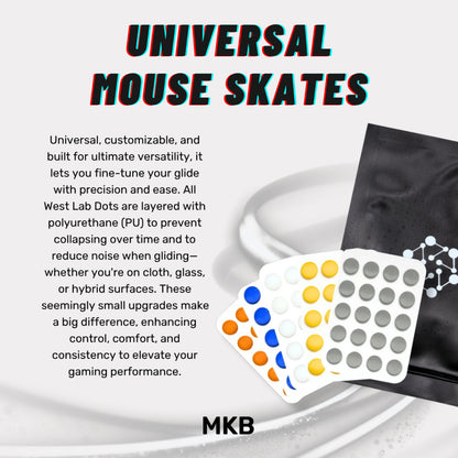 West Lab Dots Universal Mouse Skates