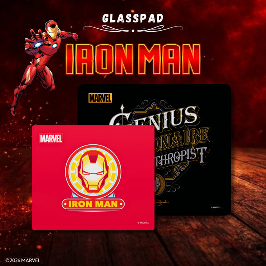 MKB Marvel Iron Man Glass Mousepad