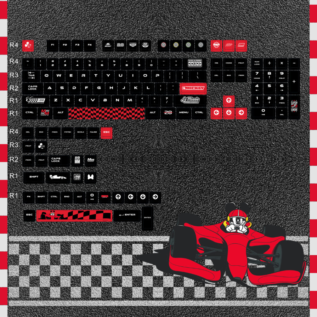 MKB Disney Mickey F1 Keycap Set