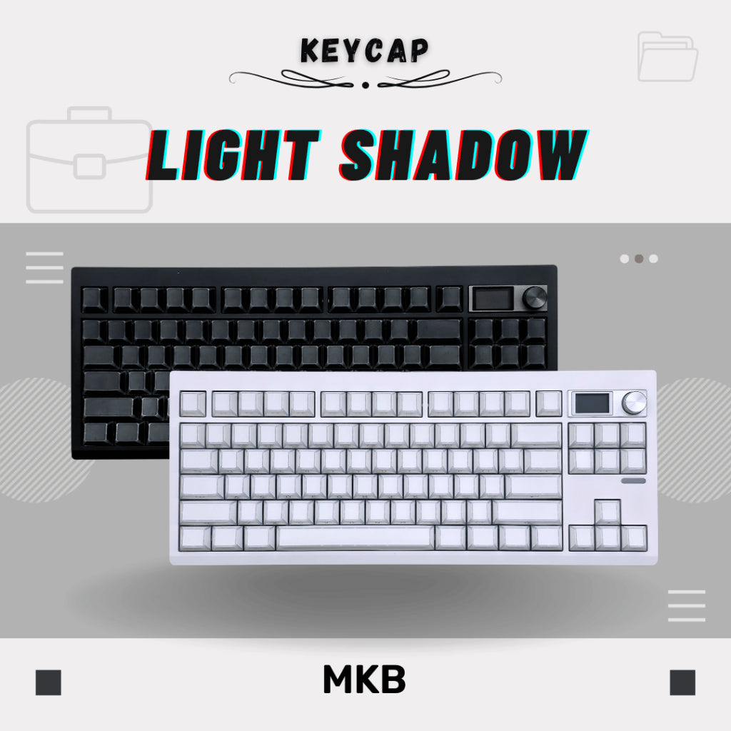 Light Shadow PBT Shine Through Side Legend Keycap