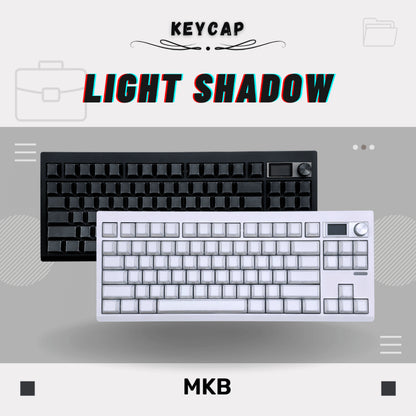 Light Shadow PBT Shine Through Side Legend Keycap