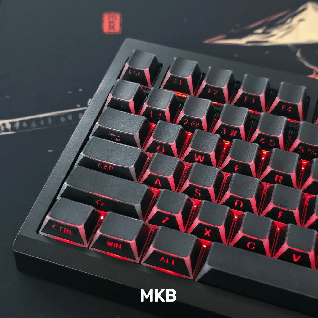 Light Shadow PBT Shine Through Side Legend Keycap