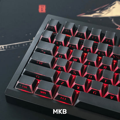 Light Shadow PBT Shine Through Side Legend Keycap