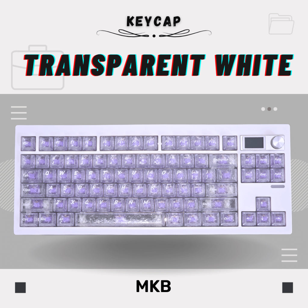 Carbon Fibre PBT / PC Shine Through Keycap Set