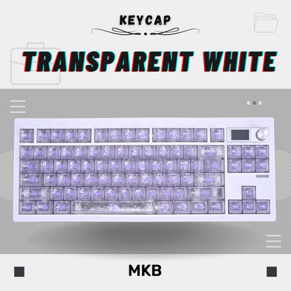 Carbon Fibre PBT / PC Shine Through Keycap Set